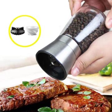2 in 1 Stainless Steel Manual Salt and Pepper Mill Grinder