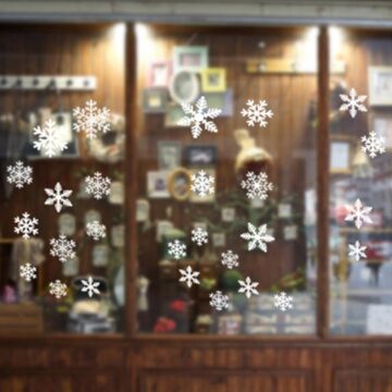 27Pcs Christmas Snowflake Window Sticker