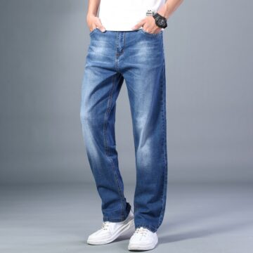 7 Colors Men’s Thin Straight-leg Loose Jeans