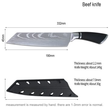 8 Inch Pro Japanese Chef’s Nakiri Knife