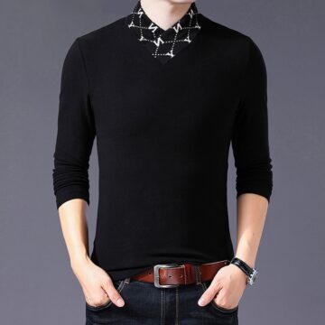Spring and Autumn Cotton Long Sleeved T- Shirt