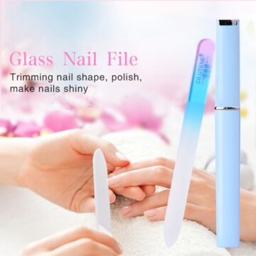 Professional Crystal Glass Nail Files Buffer Manicure